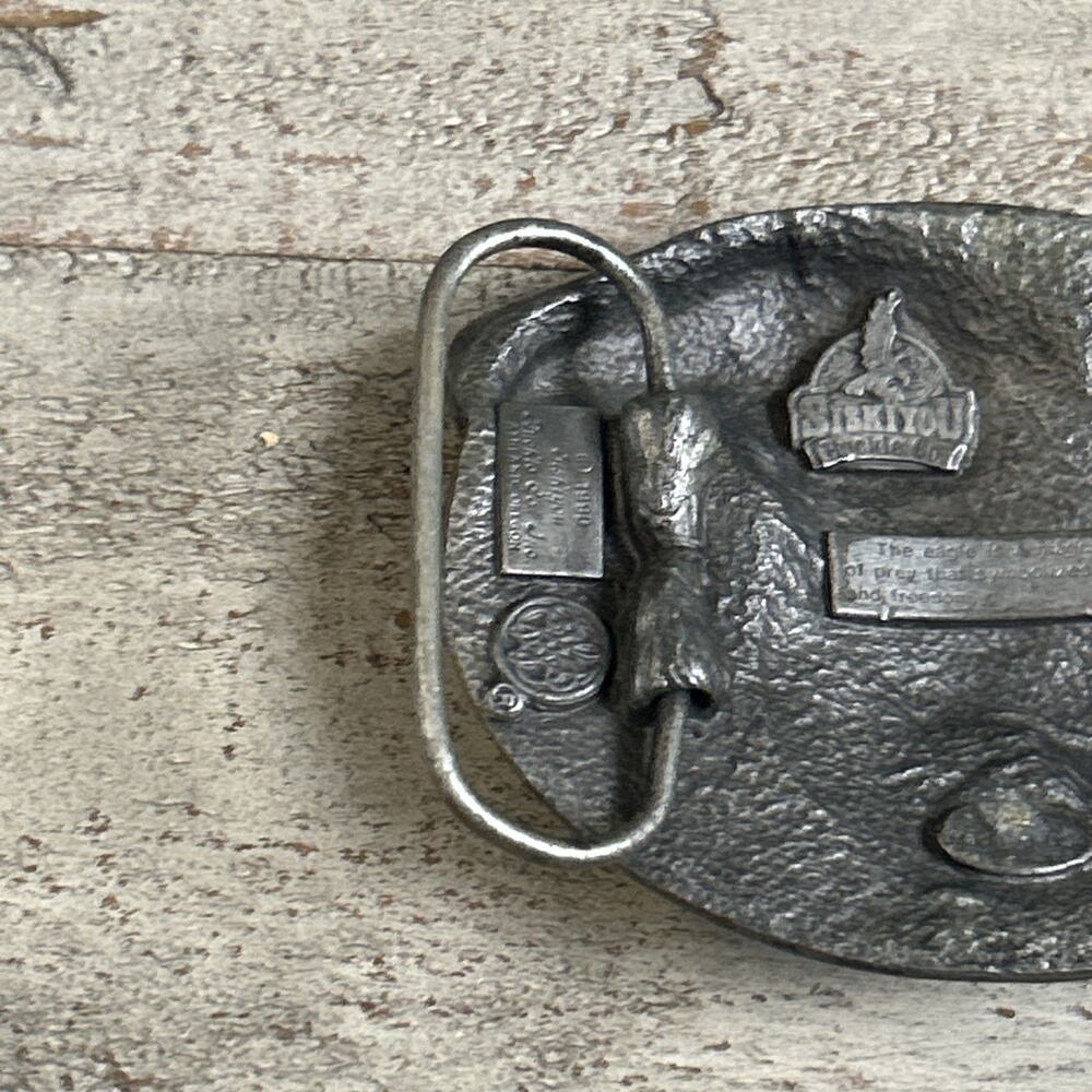 1990 Siskiyou American Bald Eagle Belt Buckle Vintage Y2K American Patriotic - Picture 8 of 8